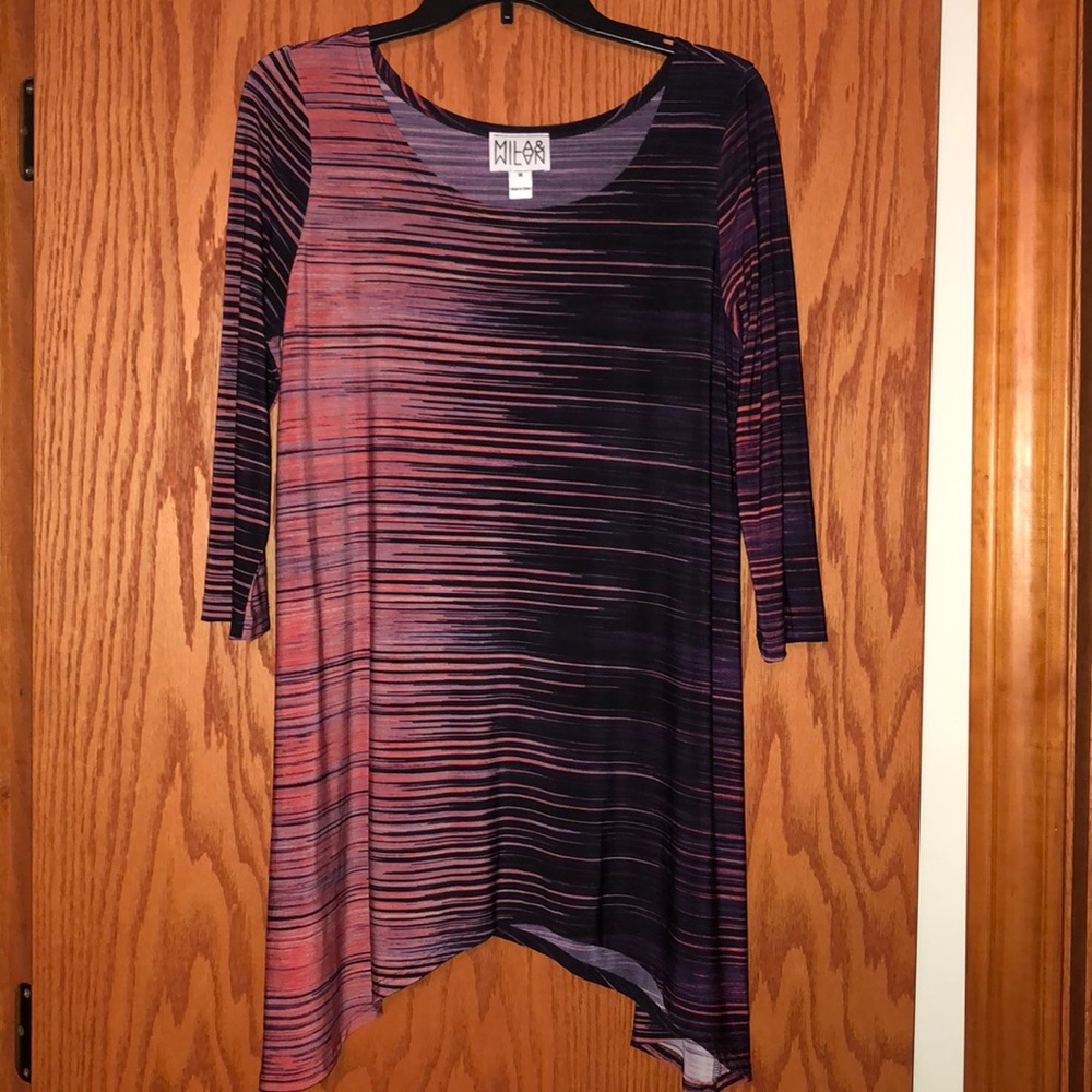 Never worn long sleeve asymmetric top